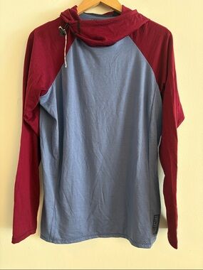 Melanzana Merino Wool Long Sleeve Lightweight Hoodie T-Shirt Women’s Large